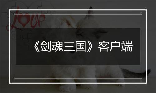 《剑魂三国》客户端