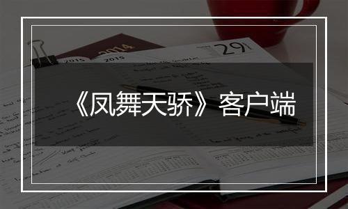 《凤舞天骄》客户端