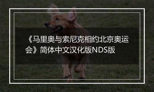 《马里奥与索尼克相约北京奥运会》简体中文汉化版NDS版