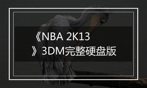 《NBA 2K13》3DM完整硬盘版