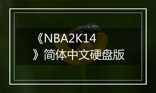 《NBA2K14》简体中文硬盘版