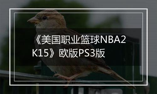 《美国职业篮球NBA2K15》欧版PS3版