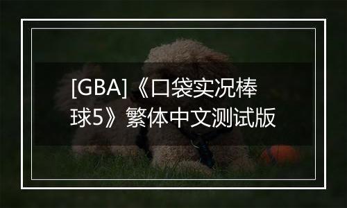 [GBA]《口袋实况棒球5》繁体中文测试版