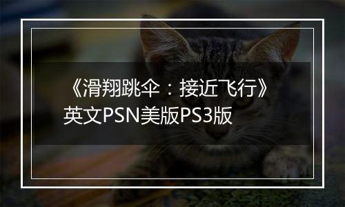 《滑翔跳伞:接近飞行》 英文PSN美版PS3版