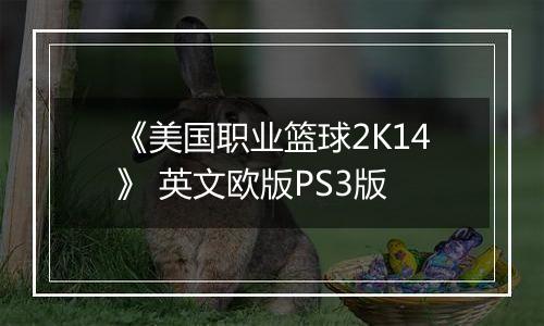 《美国职业篮球2K14》 英文欧版PS3版