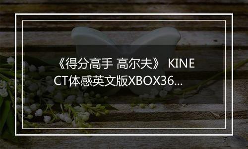 《得分高手 高尔夫》 KINECT体感英文版XBOX360版
