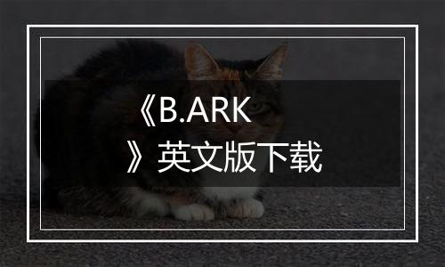 《B.ARK》英文版下载