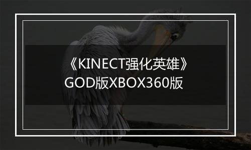 《KINECT强化英雄》GOD版XBOX360版