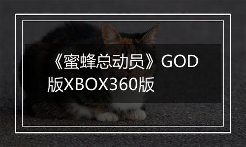 《蜜蜂总动员》GOD版XBOX360版
