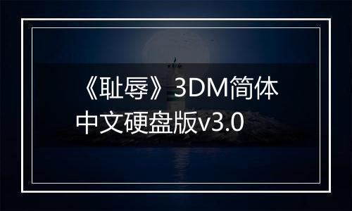 《耻辱》3DM简体中文硬盘版v3.0