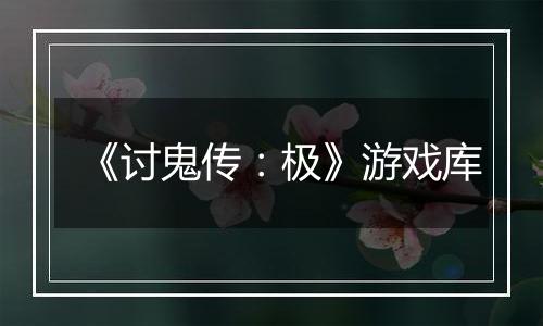 《讨鬼传：极》游戏库