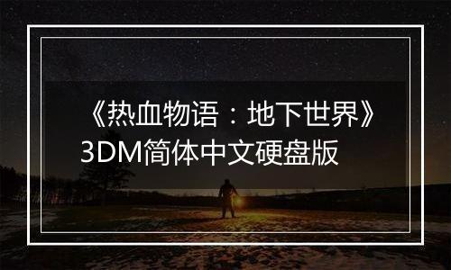 《热血物语：地下世界》3DM简体中文硬盘版