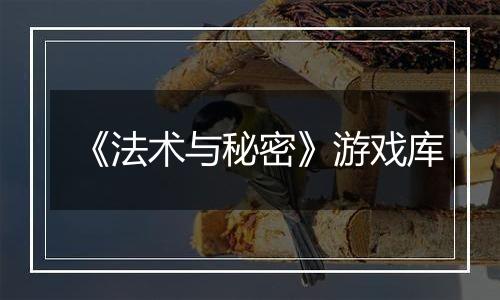 《法术与秘密》游戏库