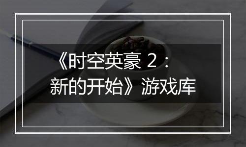 《时空英豪 2：新的开始》游戏库