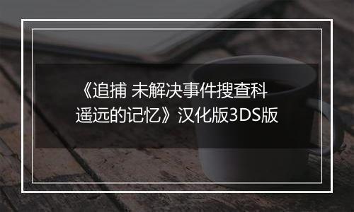 《追捕 未解决事件搜查科 遥远的记忆》汉化版3DS版