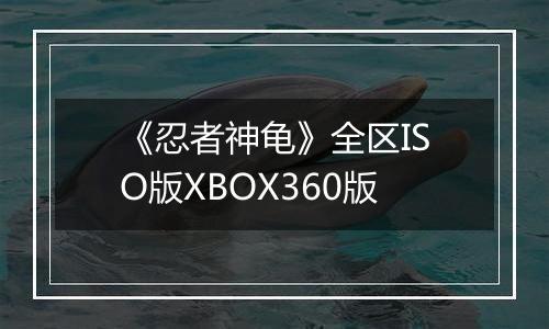 《忍者神龟》全区ISO版XBOX360版