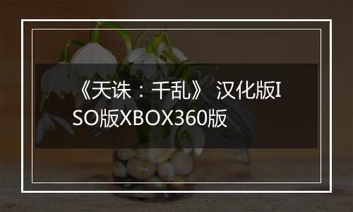 《天诛：千乱》 汉化版ISO版XBOX360版