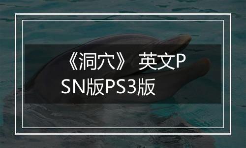 《洞穴》 英文PSN版PS3版