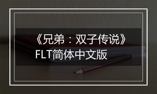 《兄弟：双子传说》 FLT简体中文版