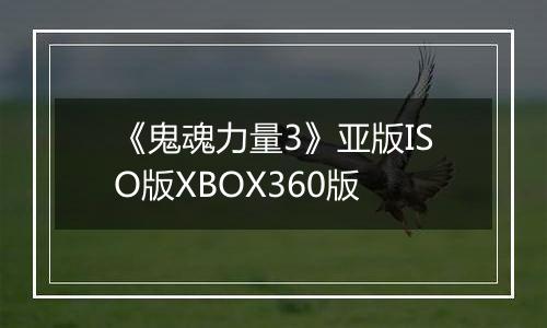 《鬼魂力量3》亚版ISO版XBOX360版