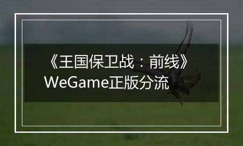 《王国保卫战：前线》 WeGame正版分流