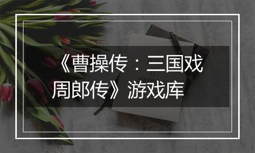 《曹操传：三国戏周郎传》游戏库