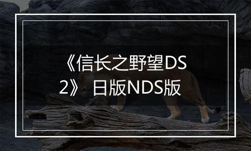 《信长之野望DS 2》 日版NDS版