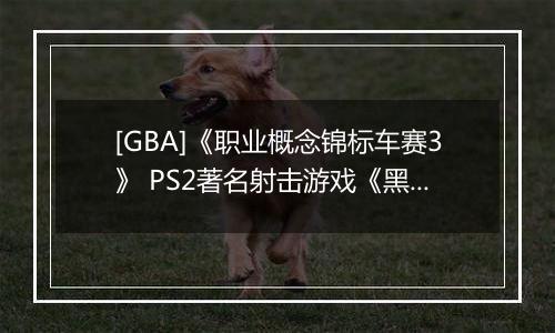 [GBA]《职业概念锦标车赛3》 PS2著名射击游戏《黑煞》制作人Stuart Black加盟Cit