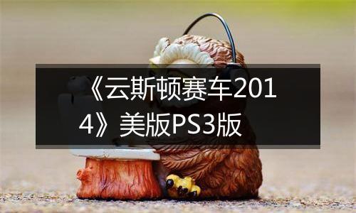 《云斯顿赛车2014》美版PS3版