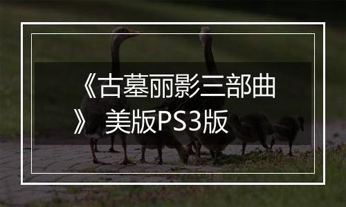 《古墓丽影三部曲》 美版PS3版