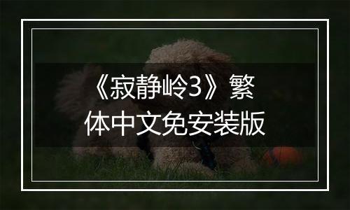 《寂静岭3》繁体中文免安装版