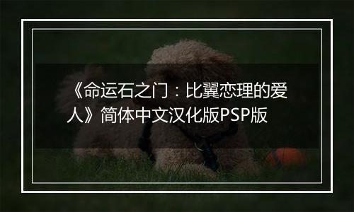 《命运石之门：比翼恋理的爱人》简体中文汉化版PSP版