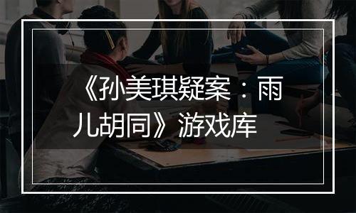 《孙美琪疑案：雨儿胡同》游戏库