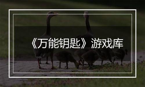 《万能钥匙》游戏库