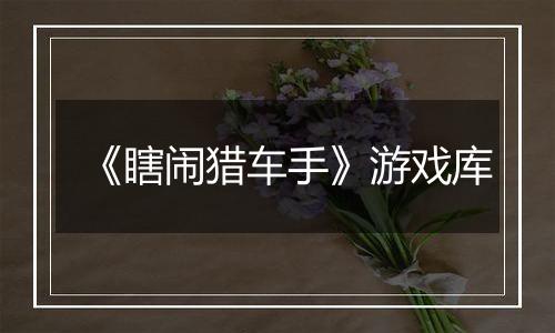 《瞎闹猎车手》游戏库