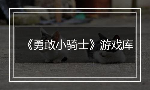 《勇敢小骑士》游戏库