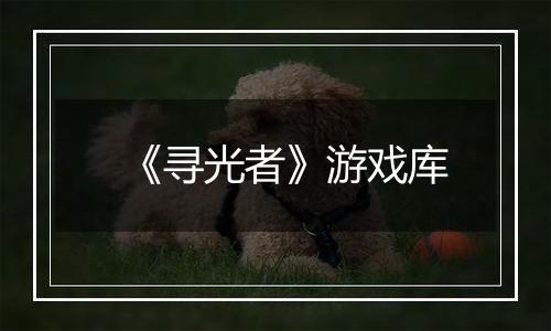《寻光者》游戏库