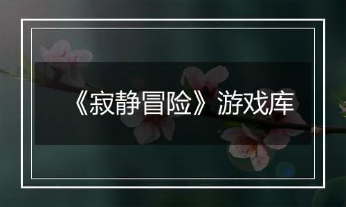 《寂静冒险》游戏库