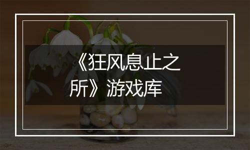 《狂风息止之所》游戏库