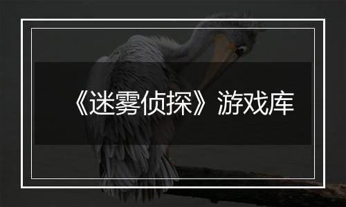 《迷雾侦探》游戏库