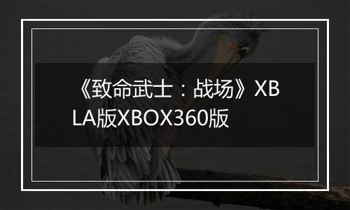 《致命武士：战场》XBLA版XBOX360版