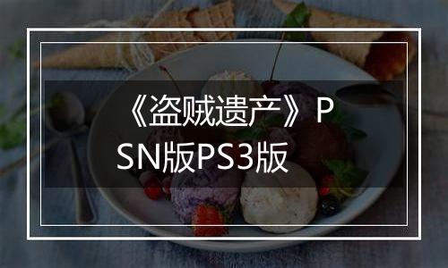 《盗贼遗产》PSN版PS3版