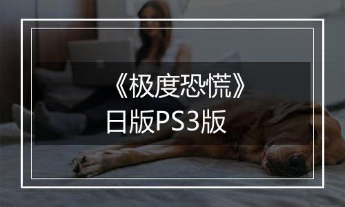 《极度恐慌》日版PS3版