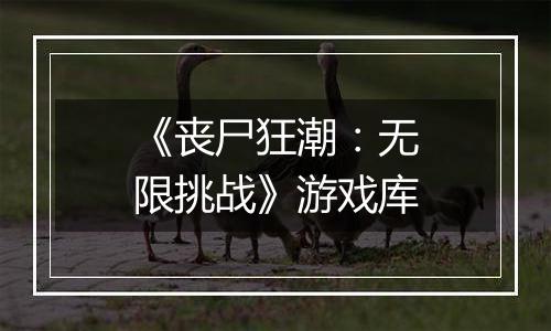 《丧尸狂潮：无限挑战》游戏库