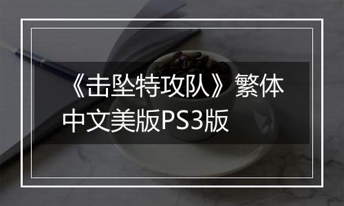 《击坠特攻队》繁体中文美版PS3版