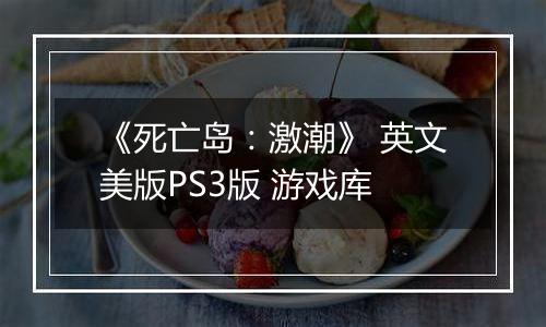 《死亡岛：激潮》 英文美版PS3版 游戏库