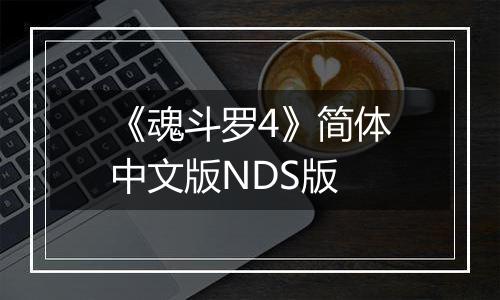 《魂斗罗4》简体中文版NDS版