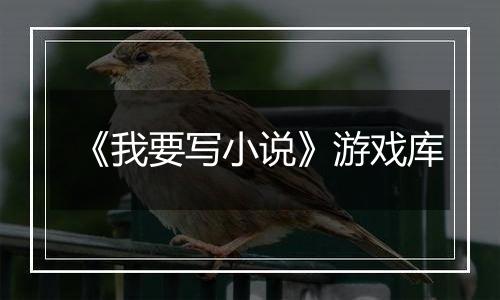 《我要写小说》游戏库