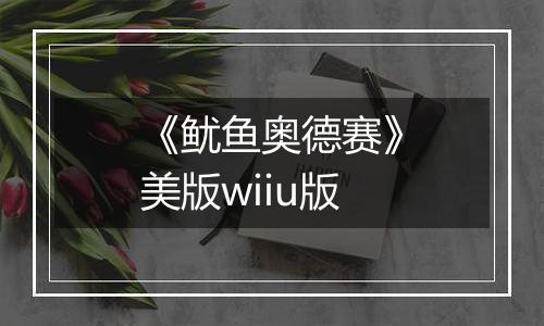 《鱿鱼奥德赛》美版wiiu版