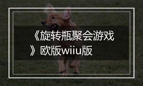 《旋转瓶聚会游戏》欧版wiiu版